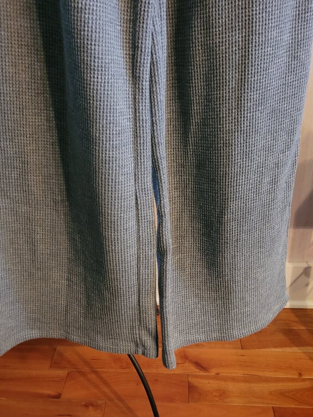 perfectwhitetee Shane Waffle Pant in Heather Grey - Picture 9 of 15